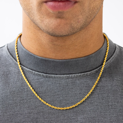 "ROPE" CHAIN 3MM (18K GOLD)