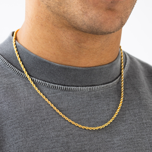 "ROPE" CHAIN 3MM (18K GOLD)