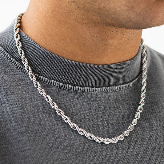 "ROPE" CHAIN 6MM (SILVER)